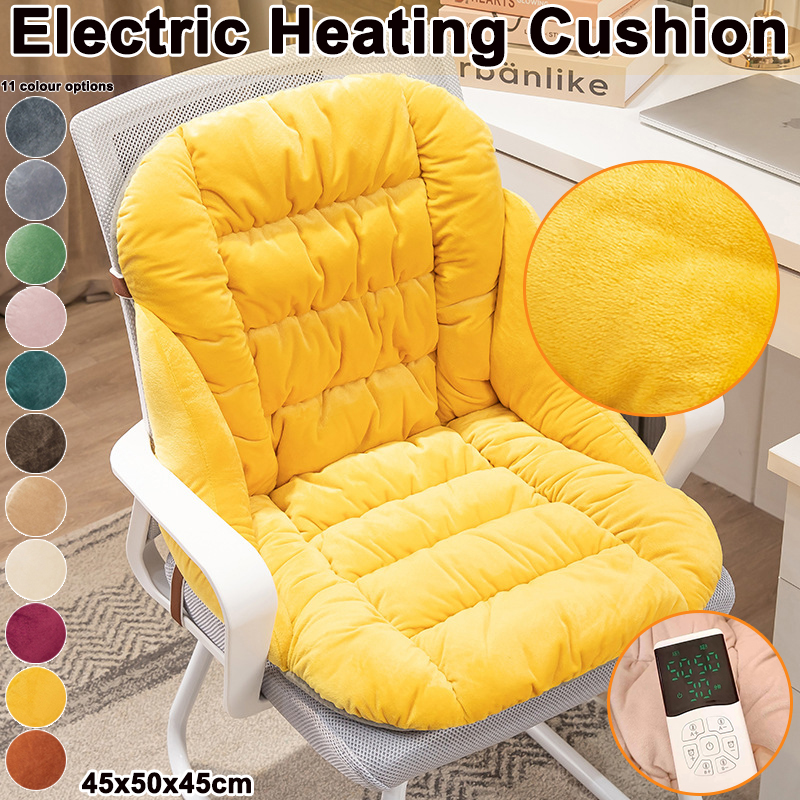 Timer Dual Outlet - Bantal Pemanas Listrik 45x50x45cm untuk Kursi