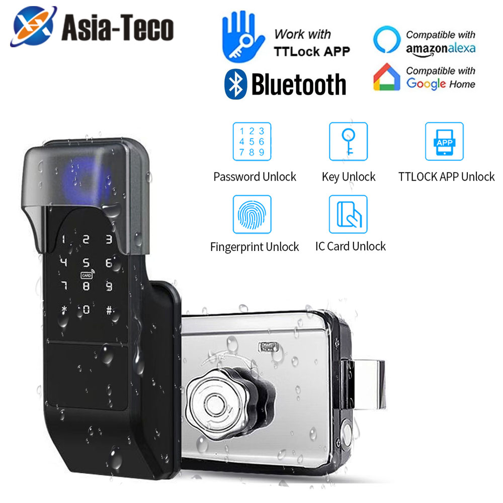 Glass Door Hinge - IP65 tahan air TTLock sidik jari