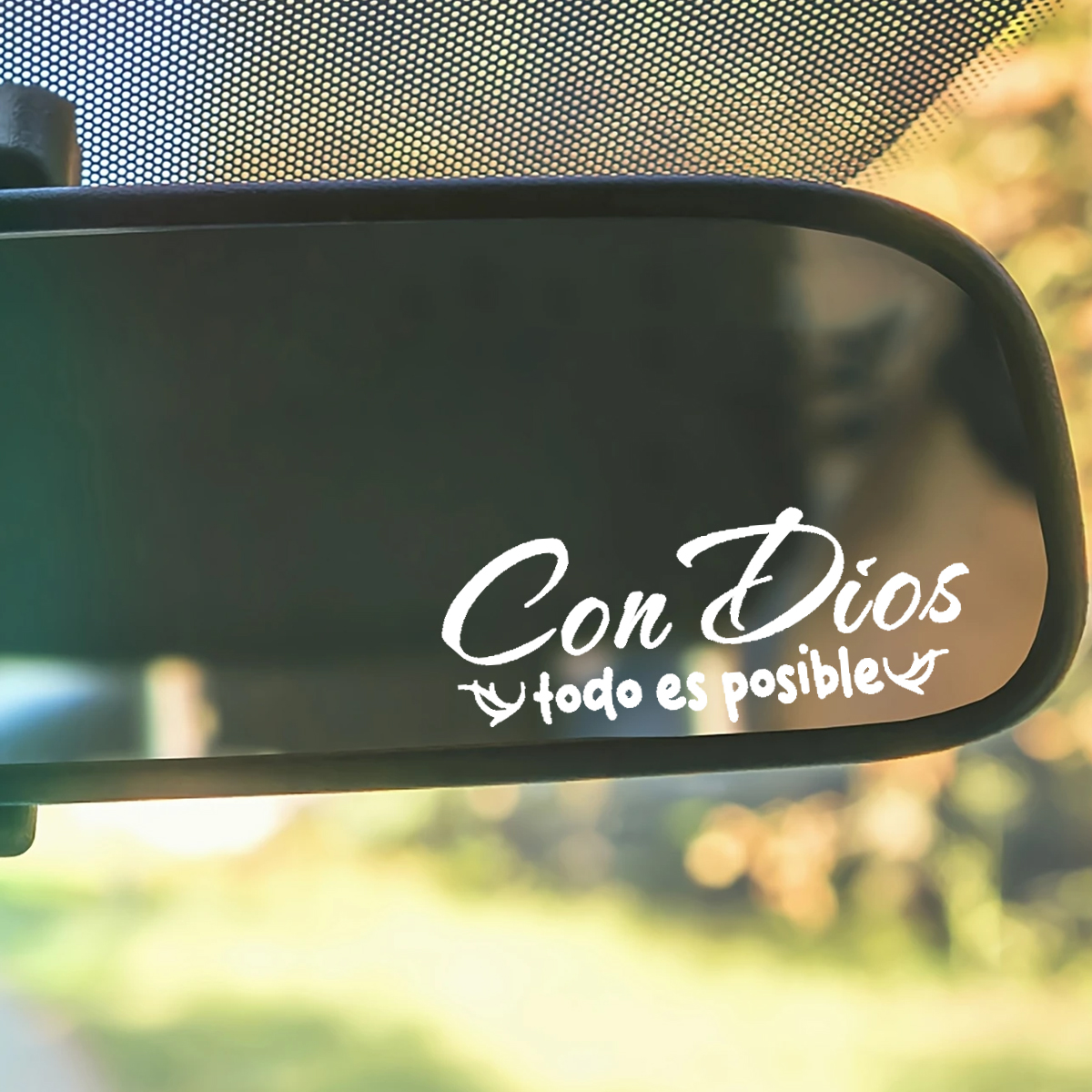 Glass Door Hinge - Dengan Tuhan, segala sesuatu mungkin. Stiker