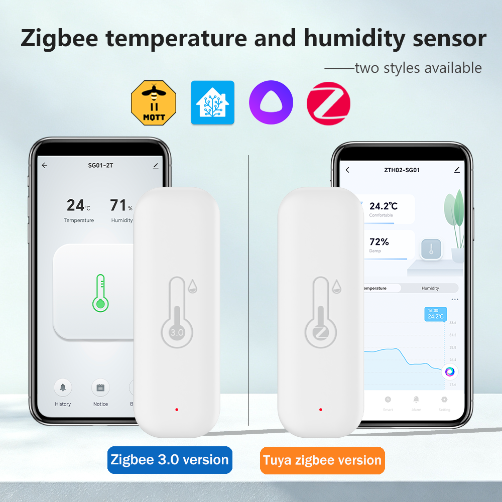 Digital Hygrometer Probe - Sensor Suhu Kelembaban Zigbee Termometer Higrometer