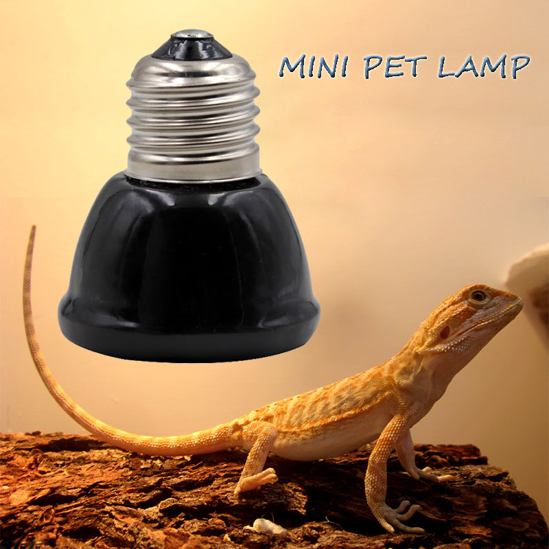 Ceramic Heat Emitter - Hitam Mini Lampu Pemanas Hewan Peliharaan
