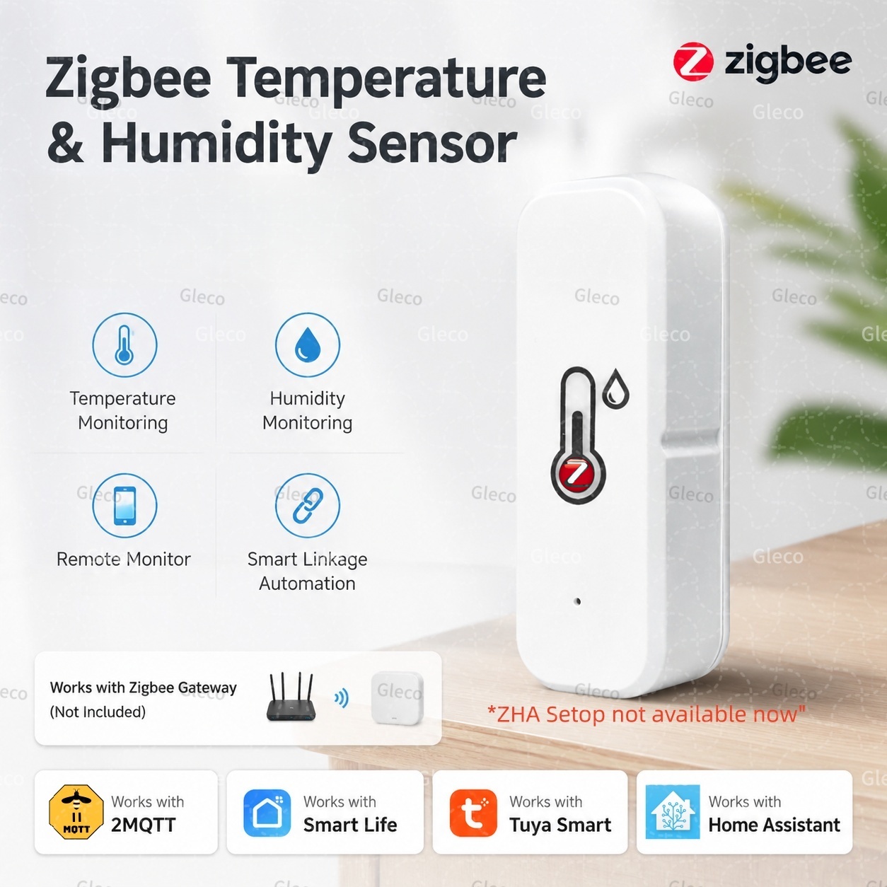 Digital Hygrometer Probe - Tuya Zigbee 3.0 Sensor Suhu dan