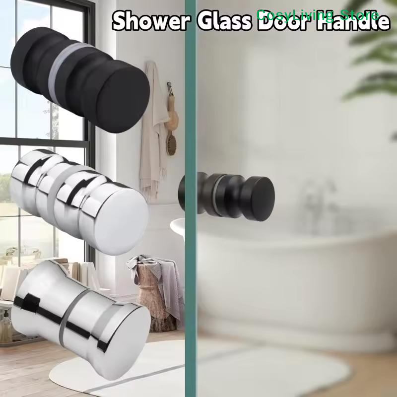 Glass Door Hinge - [CL]Gagang Pintu Kaca Shower Bergaya, Kenop