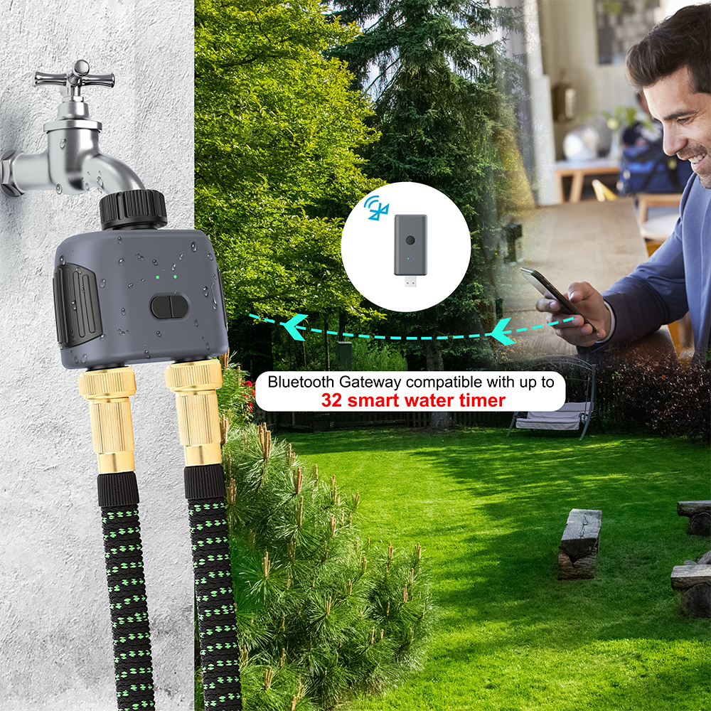 Timer Dual Outlet - 2 Outlet Tuya Smart Garden Watering