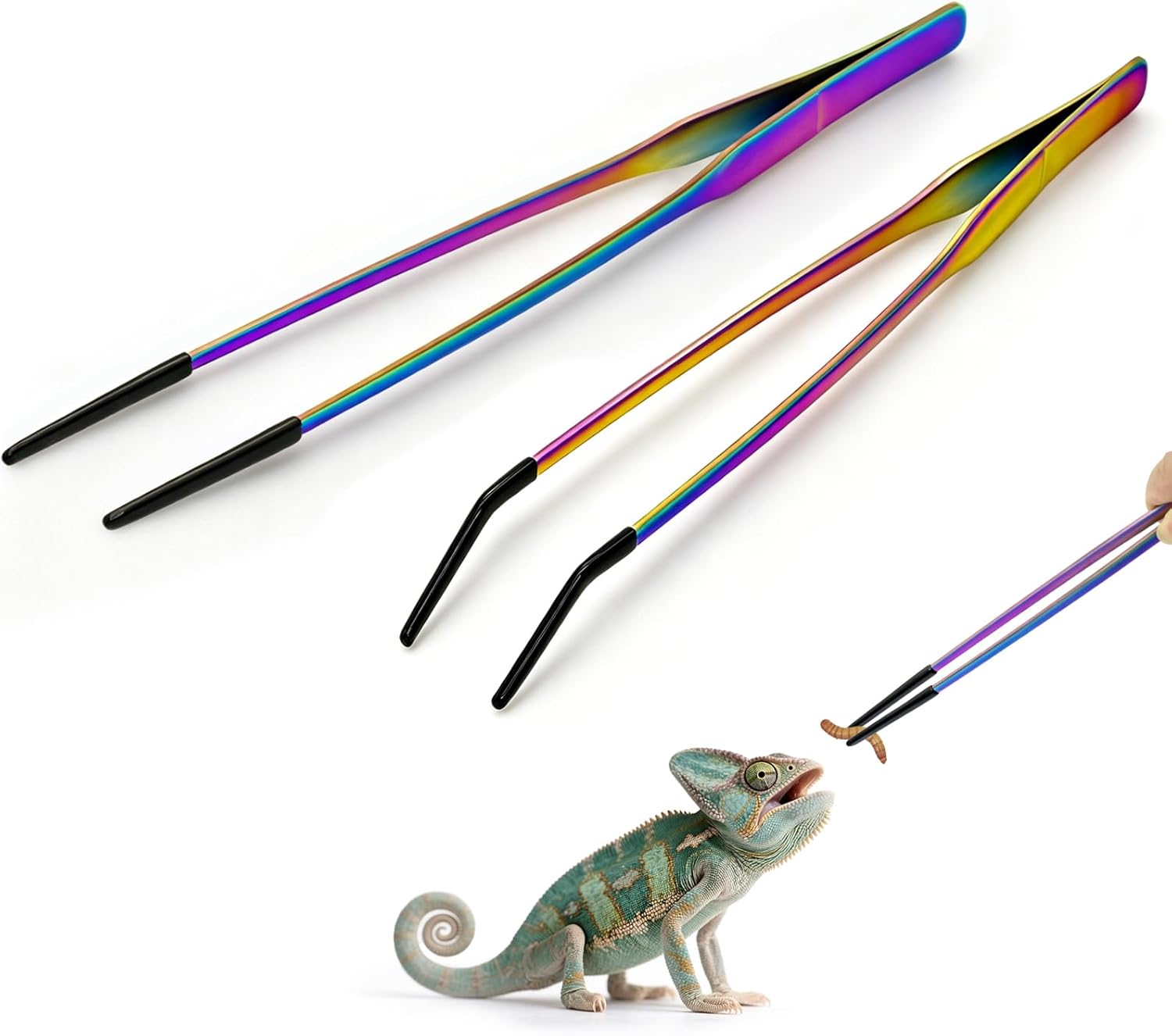 2 Buah Penjepit Makanan Reptil - Feeding Tong Stainless ulasan dan harga