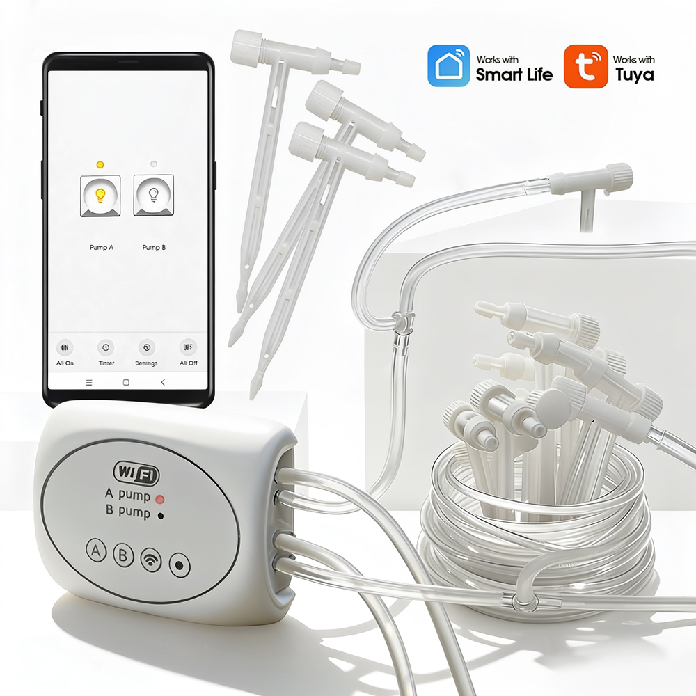 Sistem Irigasi Tetes Pompa Wif - Timer Dual Outlet ulasan dan harga