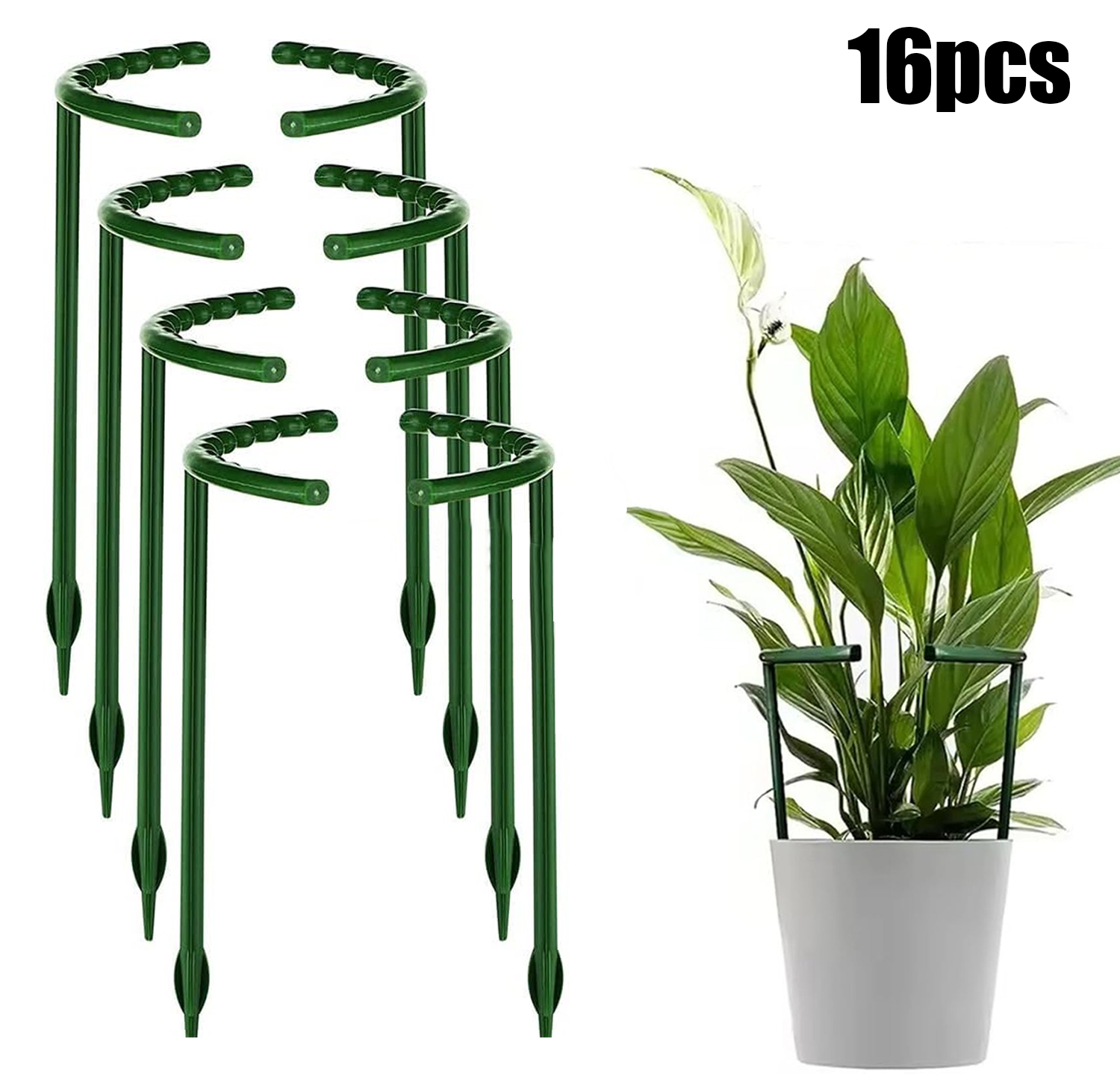 1/16pcs Penyangga Tanaman, Tia - Vine Climbing Plastic ulasan dan harga