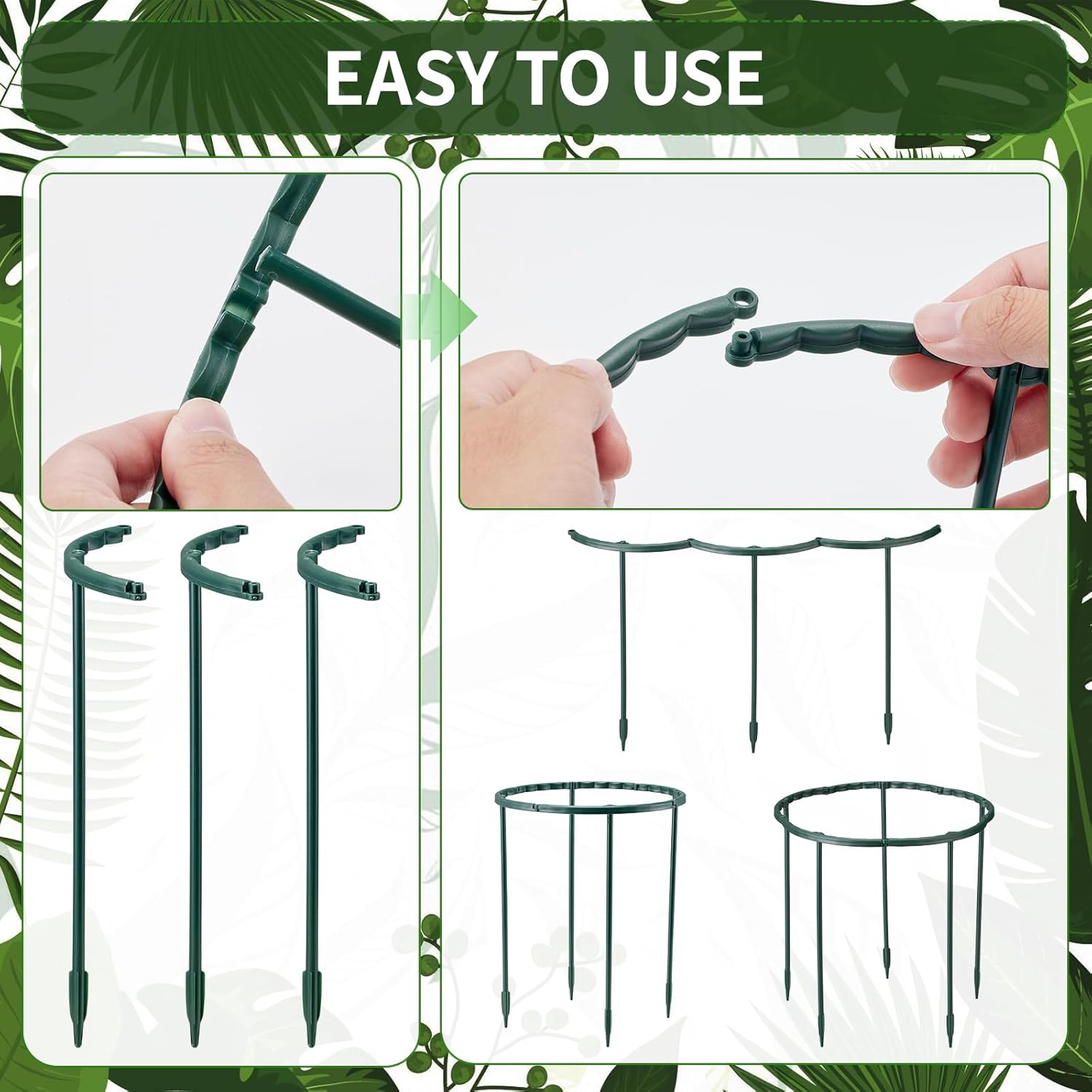 1/16pcs Penyangga Tanaman, Tia - Vine Climbing Plastic ulasan dan harga