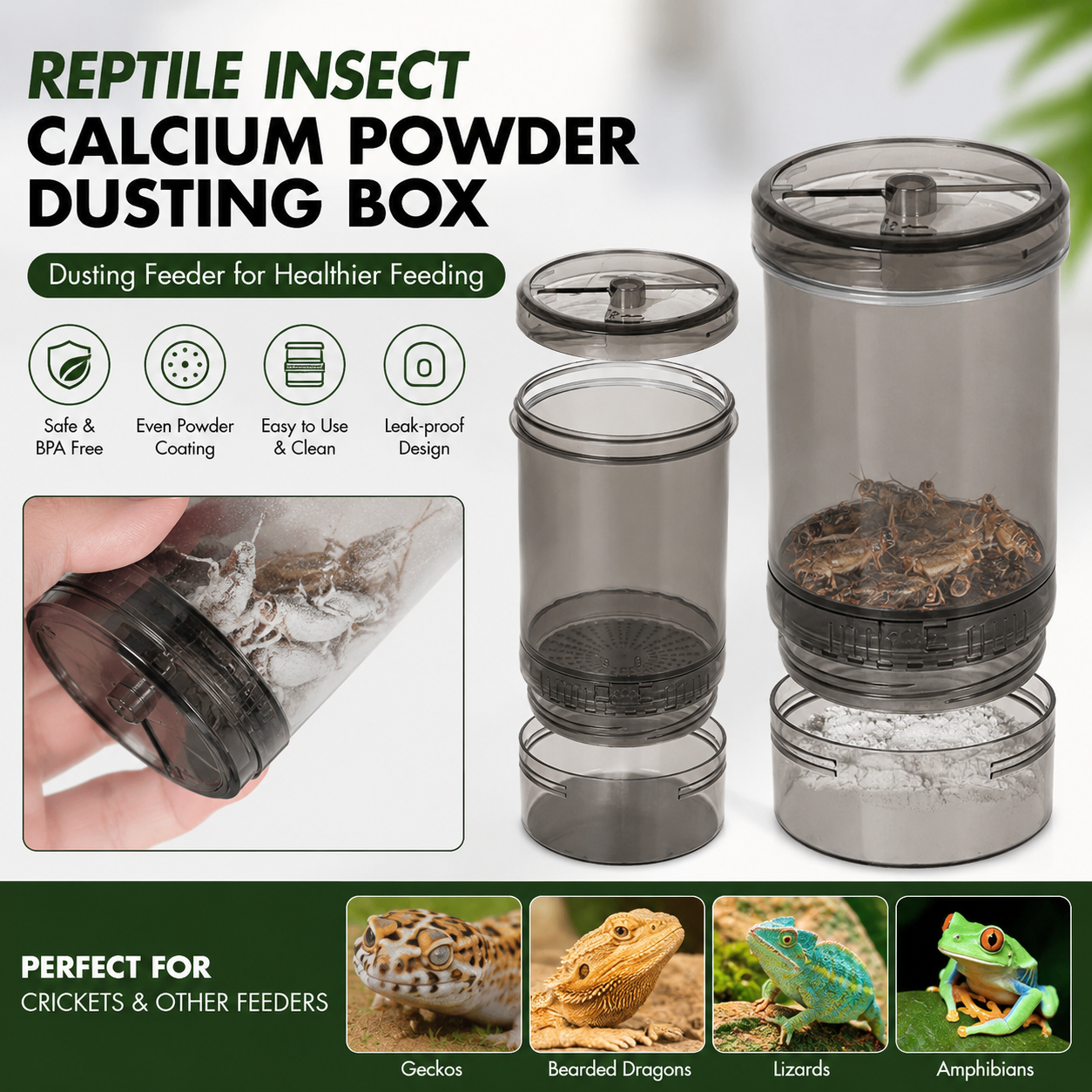 Kit Kotak Penyimpanan Bubuk Ka - Calcium Powder Reptile ulasan dan harga