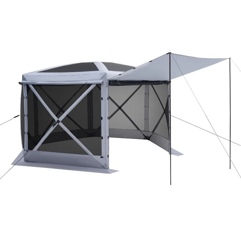 Tenda Gazebo 6 Sisi Ukuran 12x - Screen Top Mesh ulasan dan harga