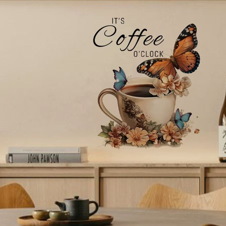 Stiker PVC Kreatif IT's Coffee - Pvc Panel Background ulasan dan harga