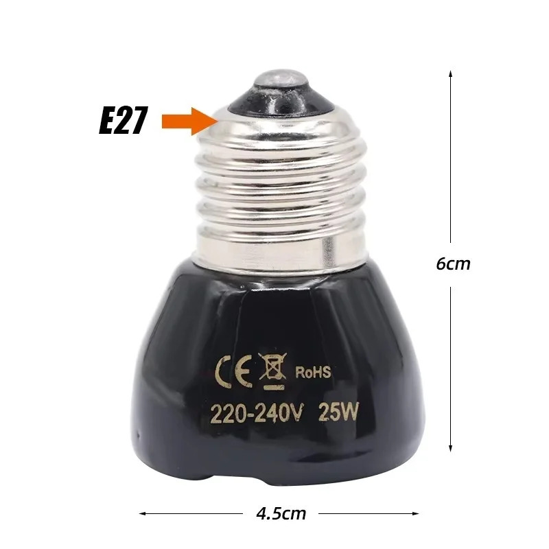 25/50/75/100W E27 Lampu Pemana - Ceramic Heat Emitter ulasan dan harga