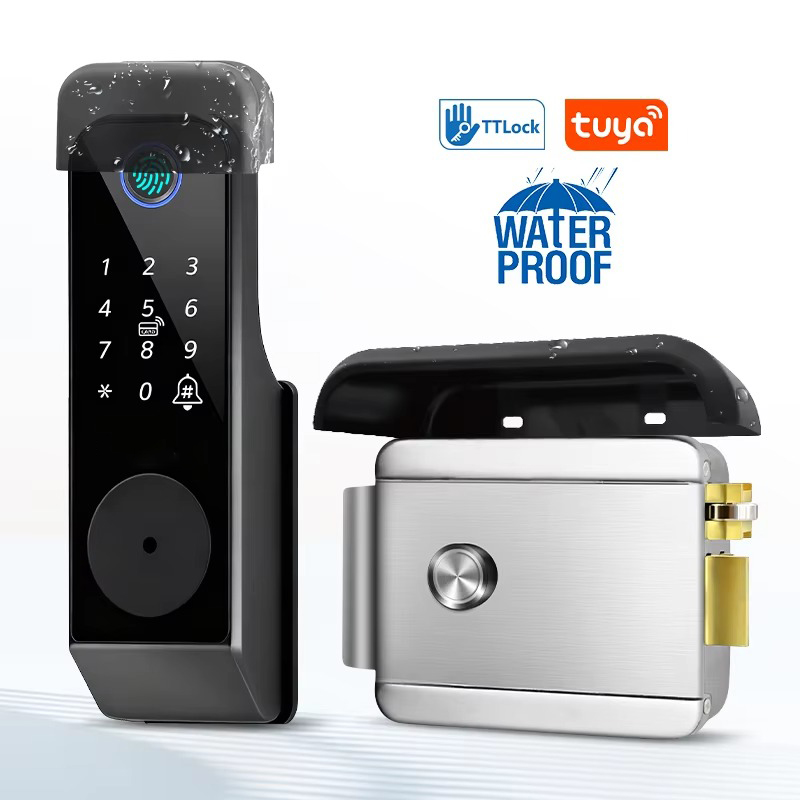 Kunci Sidik Jari Tahan Air Tuy - Glass Door Hinge ulasan dan harga