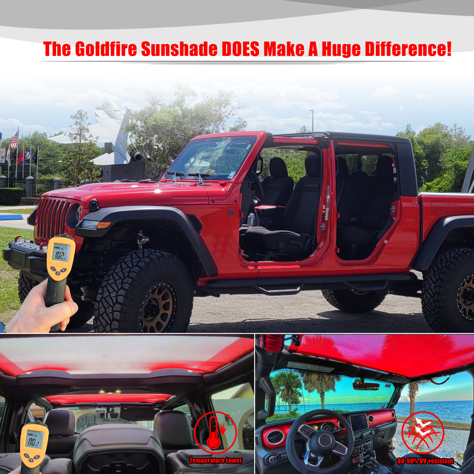 Aksesoris Jeep Gladiator JT 4  - Screen Top Mesh ulasan dan harga