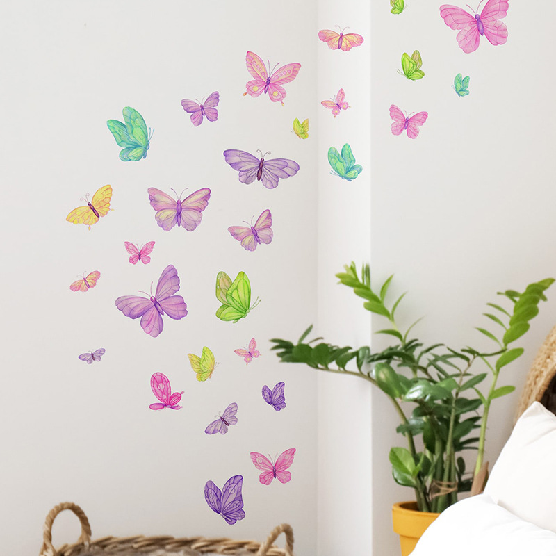 Stiker dinding kupu-kupu roman - Pvc Panel Background ulasan dan harga