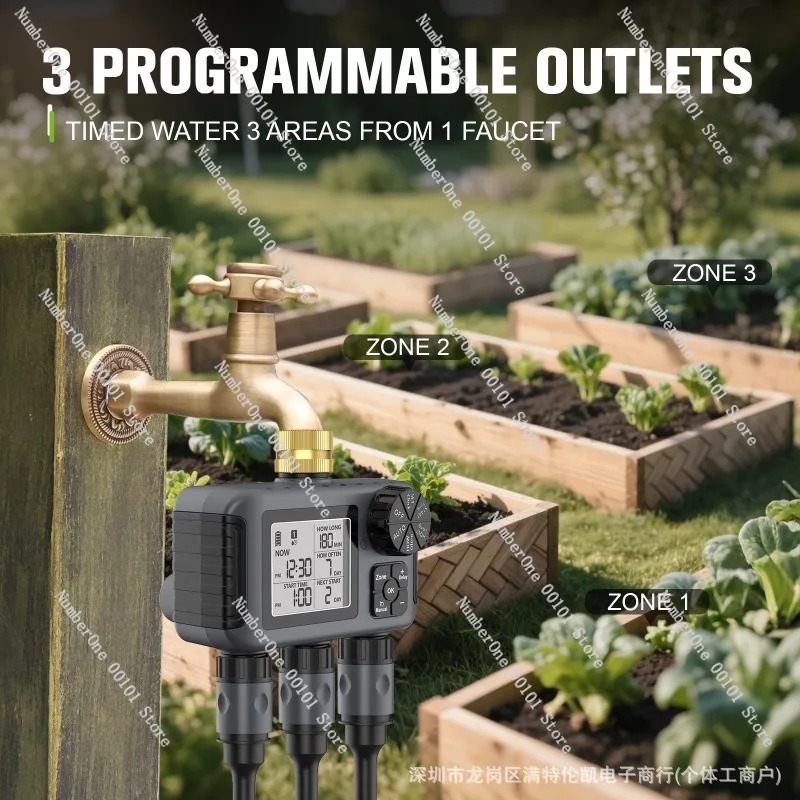 Timer Irigasi Taman Otomatis L - Timer Dual Outlet ulasan dan harga