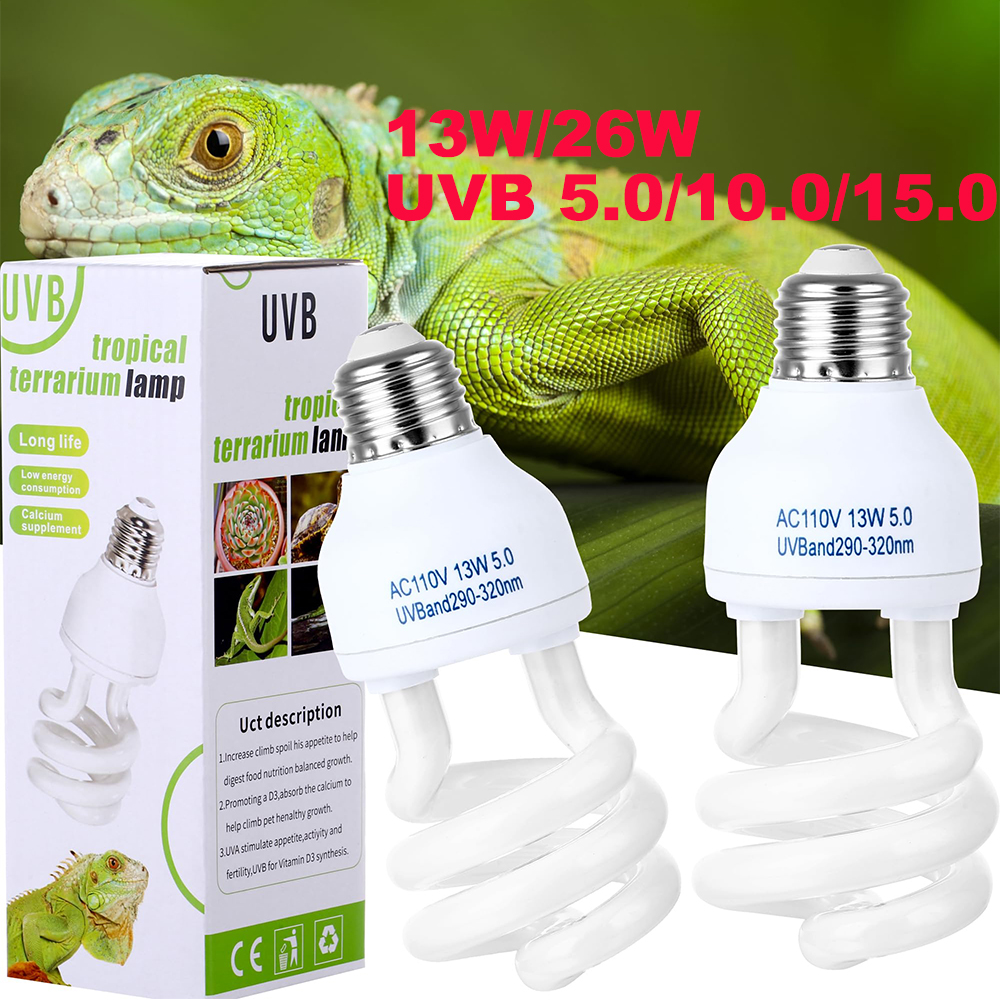 Lampu Pemanas Reptil UVB 5.0 1 - Calcium Powder Reptile ulasan dan harga