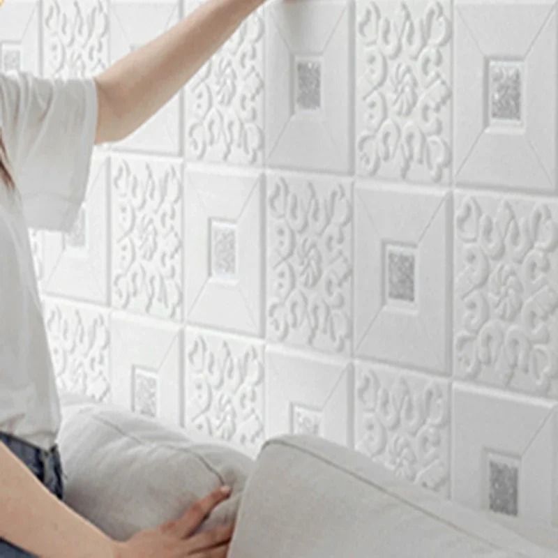 70*100cm Wallpaper Busa 3D Mot - Pvc Panel Background ulasan dan harga