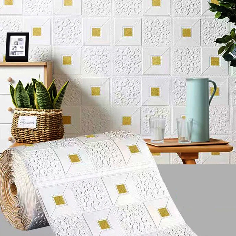 70*100cm Wallpaper Busa 3D Mot - Pvc Panel Background ulasan dan harga