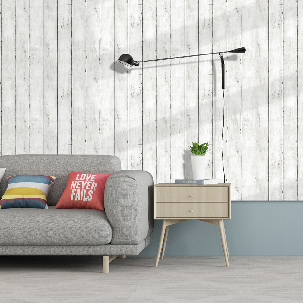Gaya Retro Mural Serat Kayu Pu - Pvc Panel Background ulasan dan harga