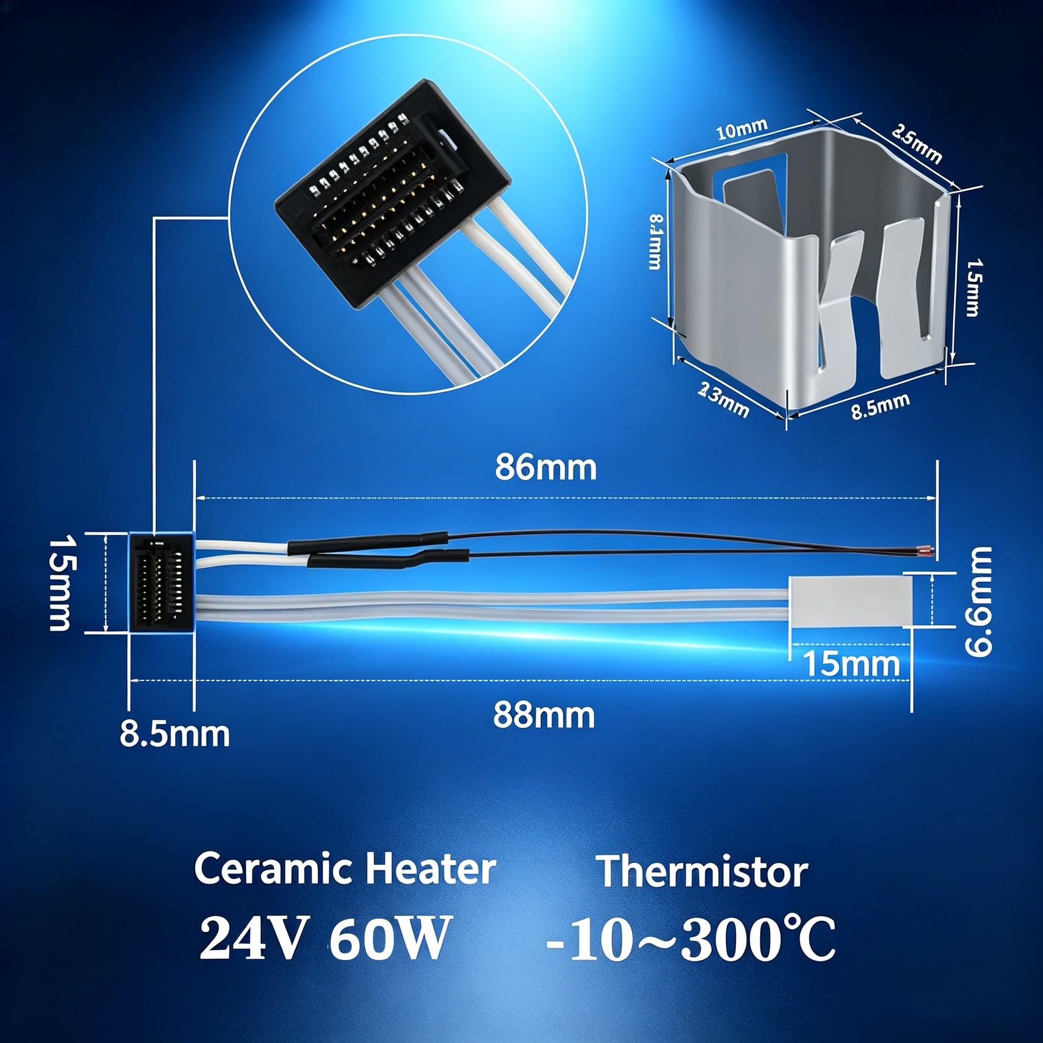 Pemanas Keramik & Termistor Un - Ceramic Heat Emitter ulasan dan harga