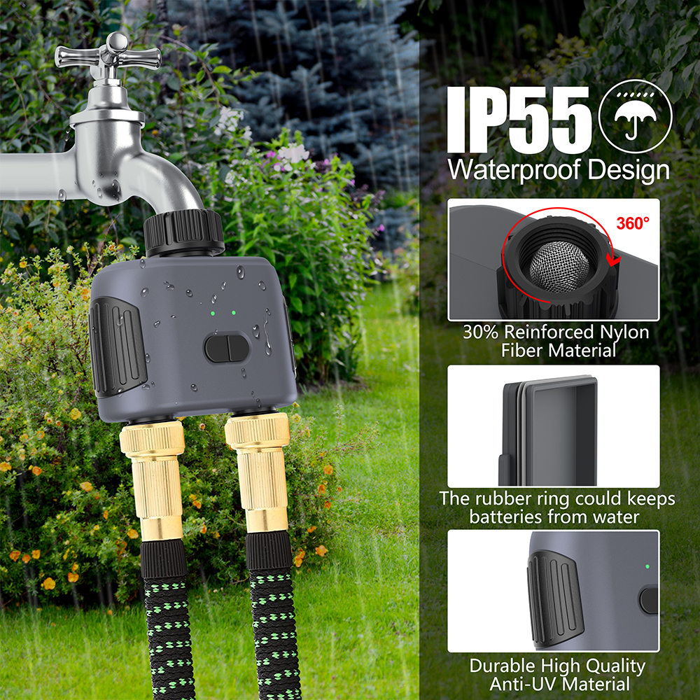 2 Outlet Tuya Smart Garden Wat - Timer Dual Outlet ulasan dan harga